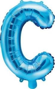 Party Deco Balon foliowy Litera "C", niebieski, 35cm uniwersalny 1