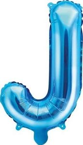 Party Deco Balon foliowy Litera "J", niebieski, 35cm uniwersalny 1