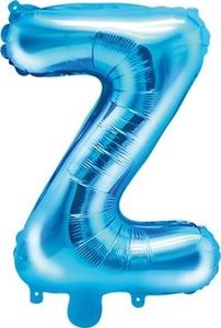 Party Deco Balon foliowy Litera "Z", niebieski, 35cm uniwersalny 1