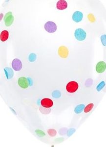 Party Deco Balon z konfetti, mix, 30 cm, 6 szt. uniwersalny 1