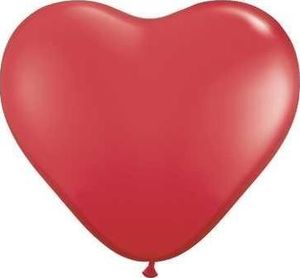 Party Deco Balony serca, pastelowe czerwone, 41 cm, 100 szt. uniwersalny 1