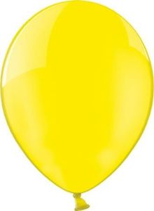 Party Deco Balony lateksowe, Crystal, żółte, 35 cm, 100 szt. uniwersalny 1