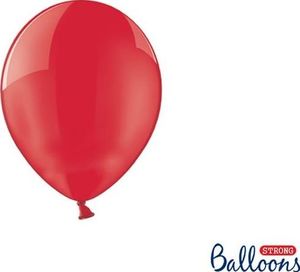 Party Deco Balony Strong, krystaliczny czerwony, 12 cm, 100 szt. uniwersalny 1