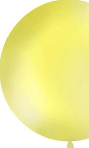 Party Deco Balon olbrzym, pastelowy, żółty, Ø1m uniwersalny 1