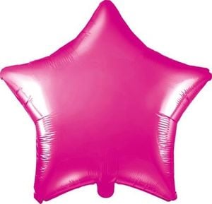Party Deco Balon foliowy Gwiazdka, ciemny różowy, 48cm uniwersalny 1