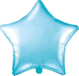 Party Deco Balon foliowy Gwiazdka, błękitny, 48cm uniwersalny 1
