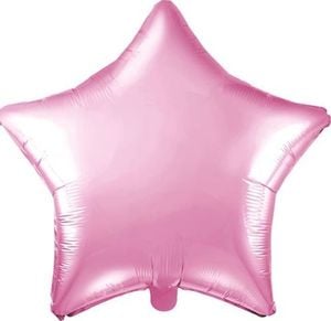 Party Deco Balon foliowy Gwiazdka, jasny różowy, 48cm uniwersalny 1