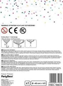 Party Deco Balon foliowy serce, srebrny, 45cm uniwersalny 3