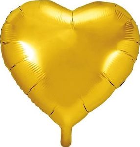 Party Deco Balon foliowy serce, złoty, 45cm uniwersalny 1