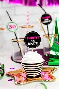 Party Deco Talerzyki papierowe, Gwiazdka, złote, 18 cm, 6 szt. uniwersalny 3