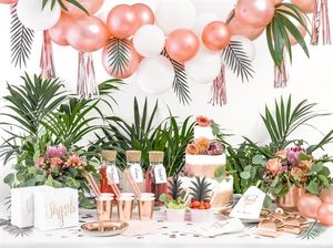 Party Deco Talerzyki papierowe, różowe złoto, 18 cm, 6 szt. uniwersalny 3