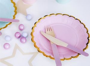Party Deco talerzyki Yummy, jasny róż, 18 cm, 6 sztuk uniwersalny (33392) 2