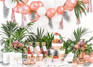 Party Deco Talerzyki papierowe, różowe złoto, 23 cm, 6 szt. uniwersalny 3