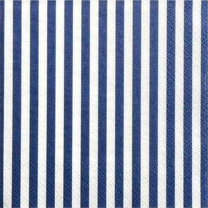 Party Deco Serwetki papierowe, niebieskie paski, 33x33 cm., 20 szt. uniwersalny 1