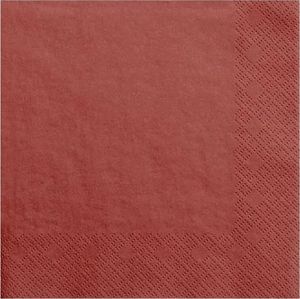 Party Deco Serwetki papierowe, czerwone, 33x33 cm., 20 szt. uniwersalny 1