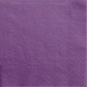 Party Deco Serwetki papierowe, jasna purpura, 33x33 cm., 20 szt. uniwersalny 1
