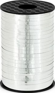 Party Deco Wstążka plastikowa metalizowana srebrna, 5 mm uniwersalny 1