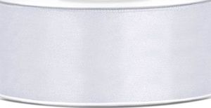 Party Deco Wstążka satynowa, biała, 25 mm x 25 m uniwersalny 1