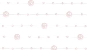 Party Deco Girlandy perłowe, jasny róż, 1,3m, 5 szt. uniwersalny 1