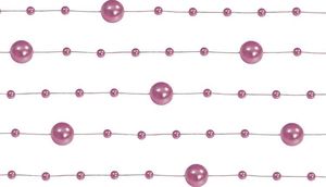 Party Deco Girlandy perłowe, brudny róż, 1,3m, 5 szt. uniwersalny 1