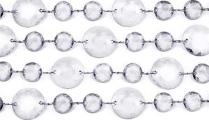 Party Deco Girlanda kryształowa bezbarwna, długość 1 m. uniwersalny 1
