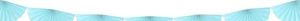 Girlanda bibułowa Rozety, jasny błękit, 3m uniwersalny 1