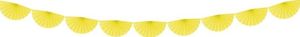 Girlanda bibułowa Rozety, żółty, 3m uniwersalny 1