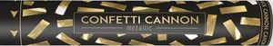 Party Deco Tuba strzelająca konfetti, złote paski, 40 cm uniwersalny 3