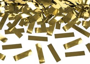 Party Deco Tuba strzelająca konfetti, złote paski, 60 cm uniwersalny 4