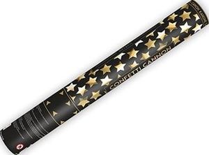 Party Deco Tuba strzelająca konfetti, złote gwiazdki, 40 cm uniwersalny 2
