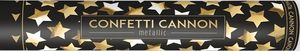 Party Deco Tuba strzelająca konfetti, złote gwiazdki, 40 cm uniwersalny 3