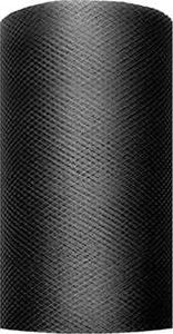 Party Deco Tiul dekoracyjny gładki, czarny, 0,08x20 m. uniwersalny 1
