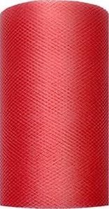 Party Deco Tiul dekoracyjny gładki, czerwony, 0,08x20 m. uniwersalny 1