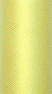 Party Deco Tiul dekoracyjny gładki, jasny żółty, 0,15x9 m. uniwersalny 1