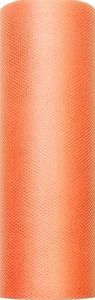 Party Deco Tiul dekoracyjny gładki, pomarańczowy, 0,15x9 m. uniwersalny 1