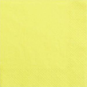 Party Deco Serwetki papierowe, żółte, 33x33 cm., 20 szt. uniwersalny 1