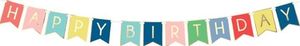 Party Deco Baner urodzinowy, Happy Birthday, mix, 175 cm uniwersalny 2