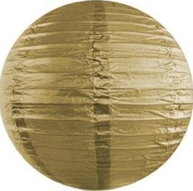 Party Deco Lampion papierowy, złoty, 20cm uniwersalny 1