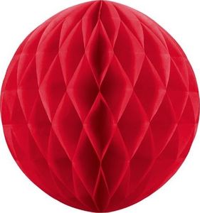 Party Deco Kula bibułowa, czerwona, 40cm. uniwersalny 1
