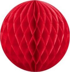 Party Deco Kula bibułowa, czerwona, 10 cm. uniwersalny 1