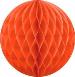 Party Deco Kula bibułowa, pomarańczowa, 10 cm. uniwersalny 1