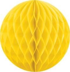 Party Deco Kula bibułowa, żółta, 10 cm. uniwersalny 1