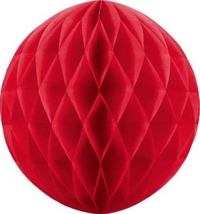 Kula bibułowa, czerwona, 30cm. uniwersalny 1