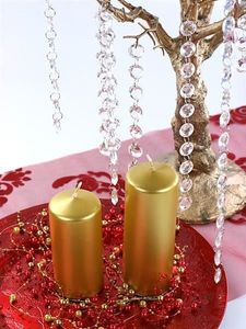 Party Deco Świeca klubowa metaliczna, złota, 12x6 cm, 6 szt. uniwersalny 4