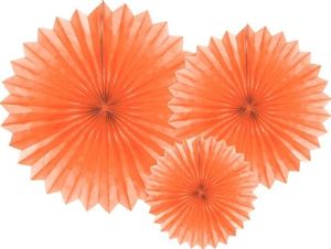 Party Deco Rozety dekoracyjne bibułowe, brzoskwiniowy, 20-40cm, 3 szt. uniwersalny 1