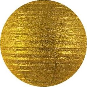 Party Deco Lampion brokatowy, złoty, 25cm uniwersalny 1