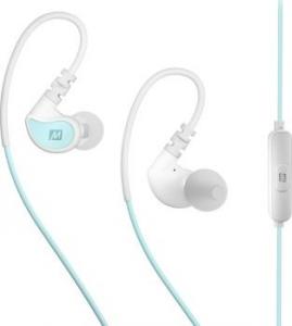 Słuchawki MEE audio MEE Audio X1 (X-1) Słuchawki dokanałowe sportowe z opatentowanym systemem mocowania, pilotem i mikrofonem - Niebieski 1