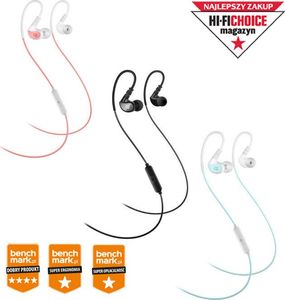 Słuchawki MEE audio MEE Audio X1 (X-1) Słuchawki dokanałowe sportowe z opatentowanym systemem mocowania, pilotem i mikrofonem - Różowy 1