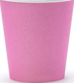 Party Deco kubeczki jednorazowe, różowe, 180 ml, 6 sztuk uniwersalne (17372) 1