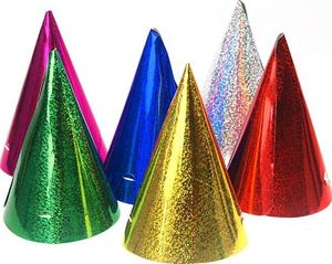 Party Deco Czapeczka urodzinowa, holograficzna, mix, 16 cm, 20 szt. uniwersalny 4